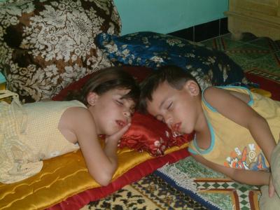 mon fr�re brahim et ma soeur hajar